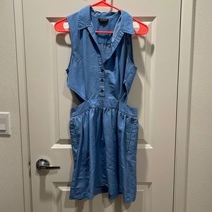 Top Shop jean cutout dress